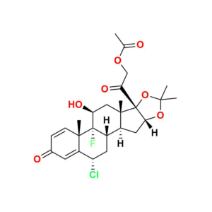 Fluocinolone Acetonide EP Impurity F 21-Acetyl-6-chlorotriamcinolone Acetonide