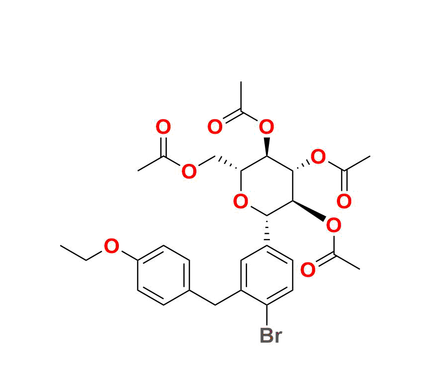 (2R,3R,4R,5S,6S)-2-(Acetoxymethyl)-6-(4-bromo-3-(4-ethoxybenzyl)phenyl)tetrahydro-2H-pyran-3,4,5-triyl Triacetate