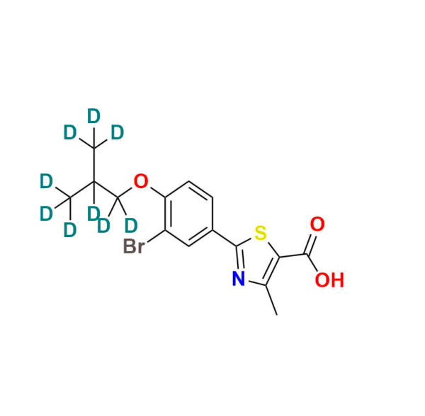 3-Descyano 3-Bromo-Febuxostat D9