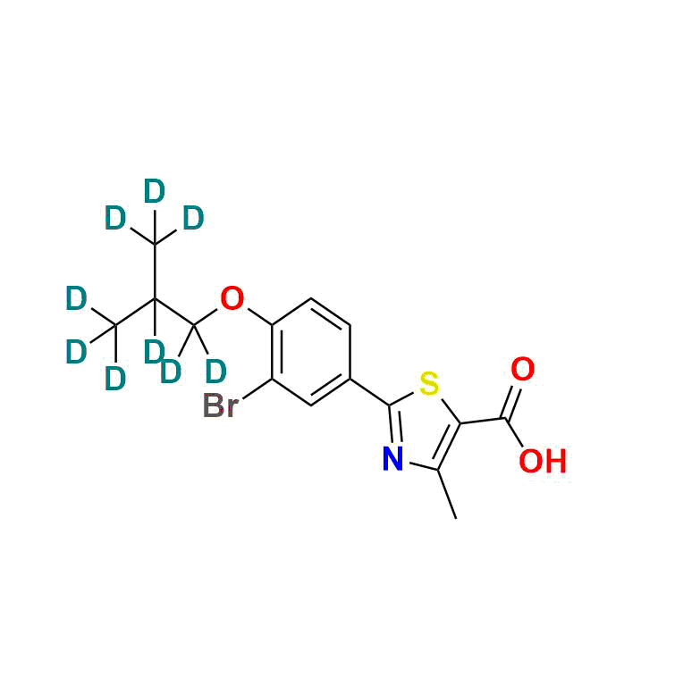 3-Descyano 3-Bromo-Febuxostat D9