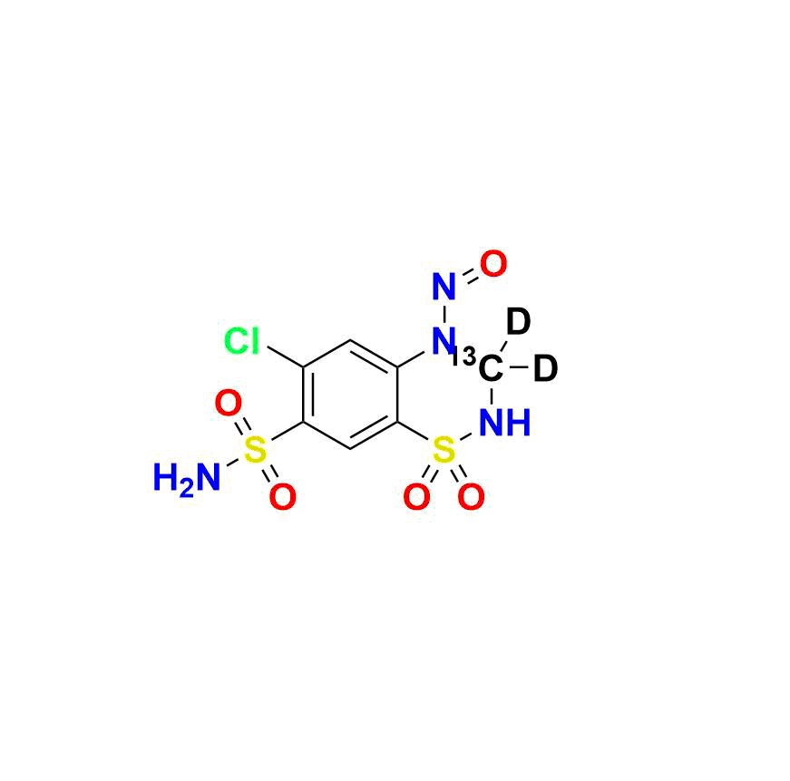4-Nitroso Hydrochlorothiazide-13C,D3