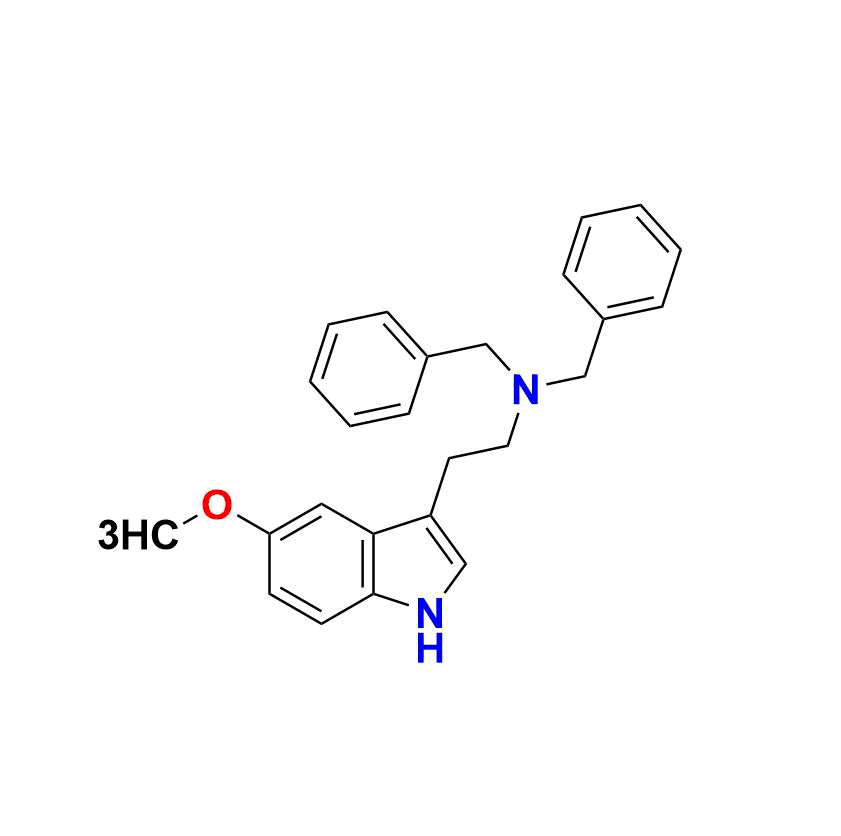 AQ-M020184.png 5-Methoxy-N,N-bis(phenylmethyl)-1H-indole-3-ethanamine