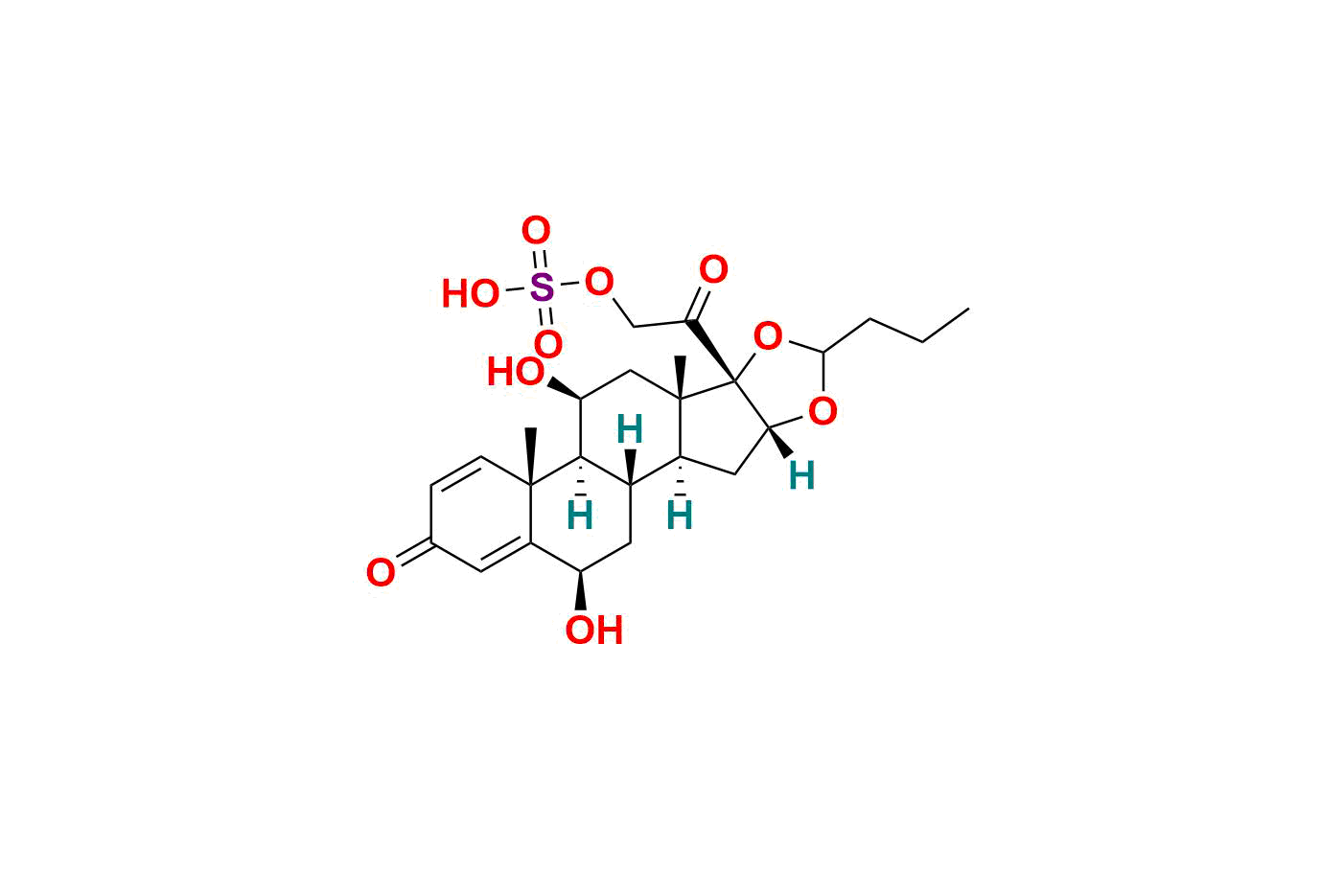 6-Beta-Hydroxy Budesonide Sulfate