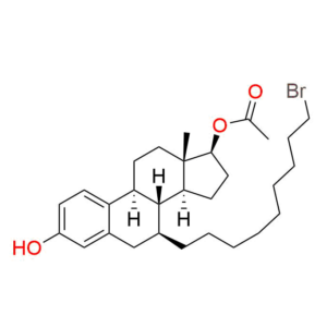 (7S,8R,9S,13S,14S,17S)-7-(9-Bromononyl)-3-hydroxy-13-methyl-7,8,9,11,12,13,14,15,16,17-decahydro-6H-cyclopenta[a]phenanthren-17-yl acetate