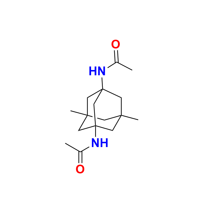 N,N'-(5,7-dimethyl adamantane-1,3-diyl) Diacetamide