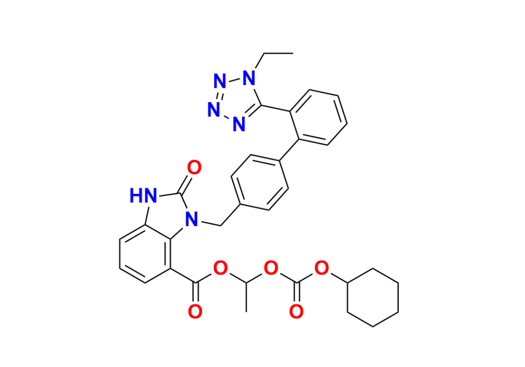 Candesartan Cilexetil N2-Trityl Methoxy Analog