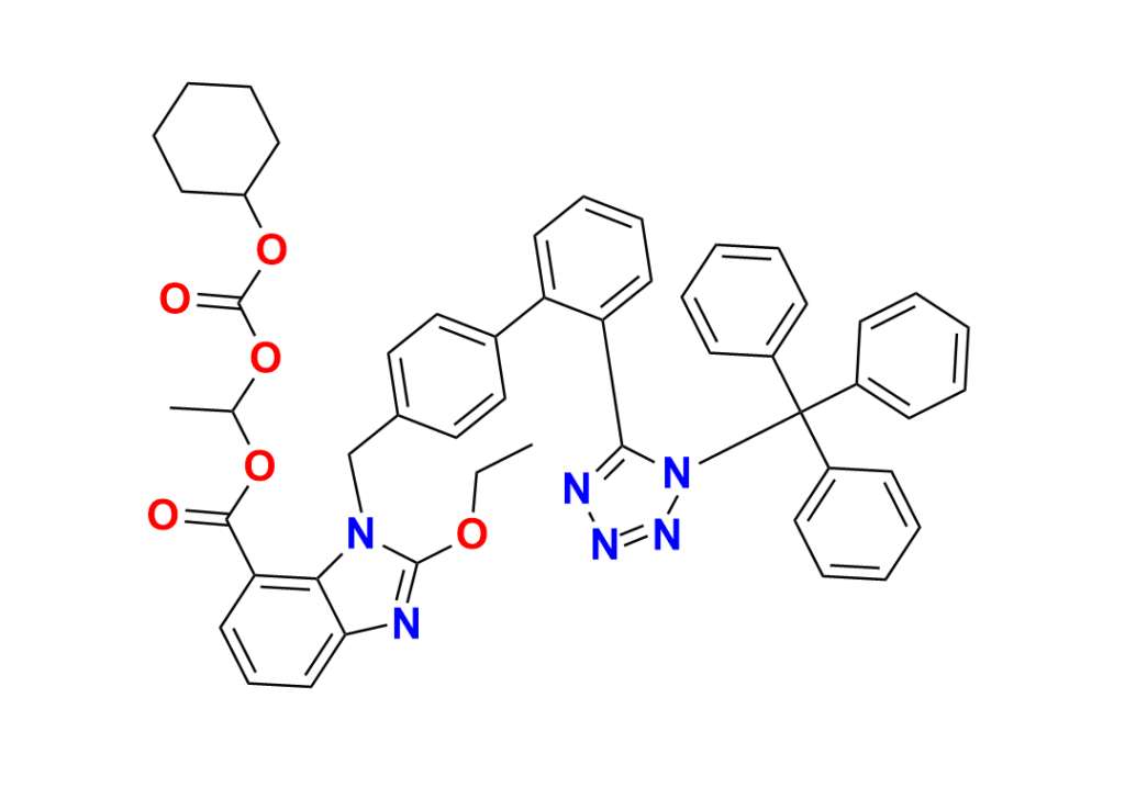 Candesartan Cilexetil N2-Trityl Methoxy Analog
