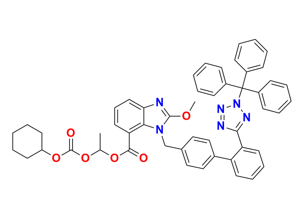 Candesartan Cilexetil N2-Trityl Methoxy Analog