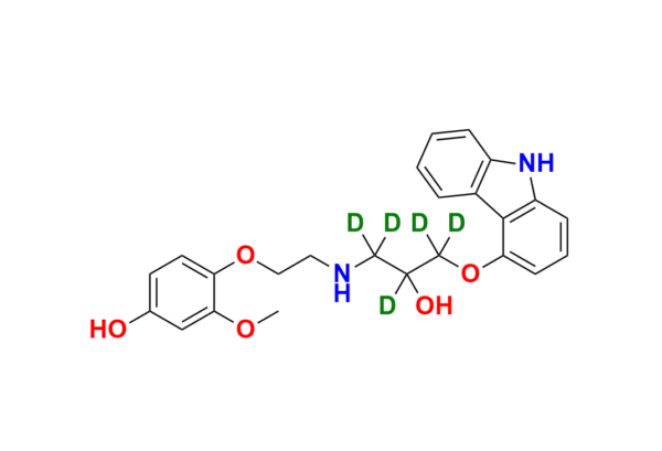 4 Hydroxy Phenyl Carvedilol D5
