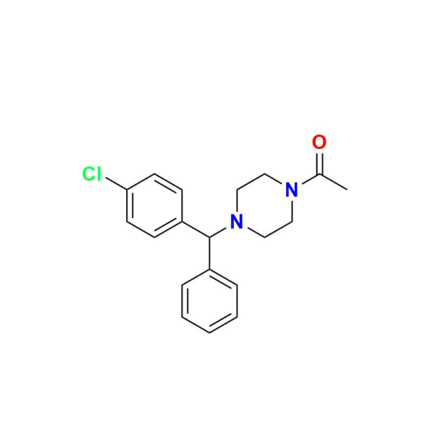 Acetyl 4-Chloro Benzhydryl Piperazine