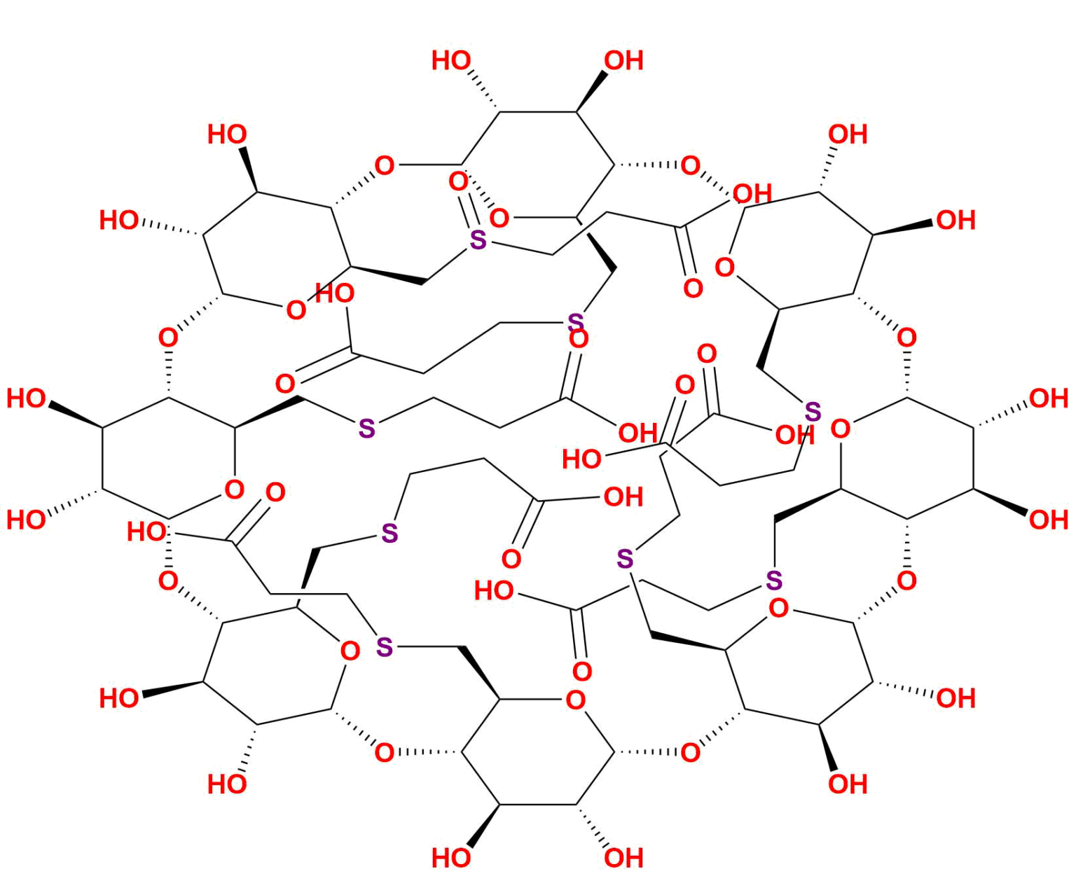 AQ-S009410.png Sugammadex Diastereomer 1 Sulfoxide