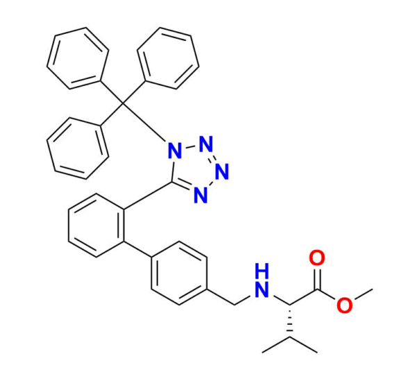 Valsartan Desvaleryl Methyl Ester N1-Trityl Impurity