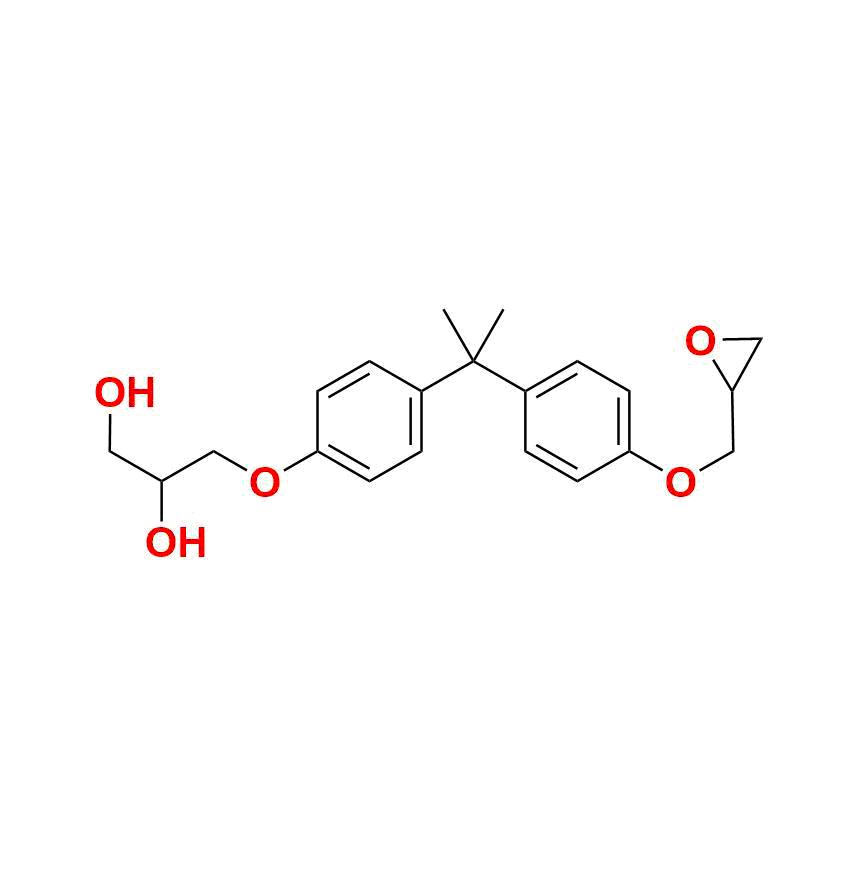 Bisphenol A (2,3-dihydroxypropyl) Glycidyl Ether
