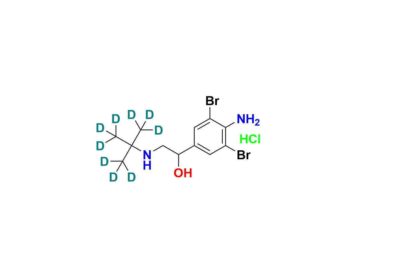 Brombuterol-D9 Hydrochloride