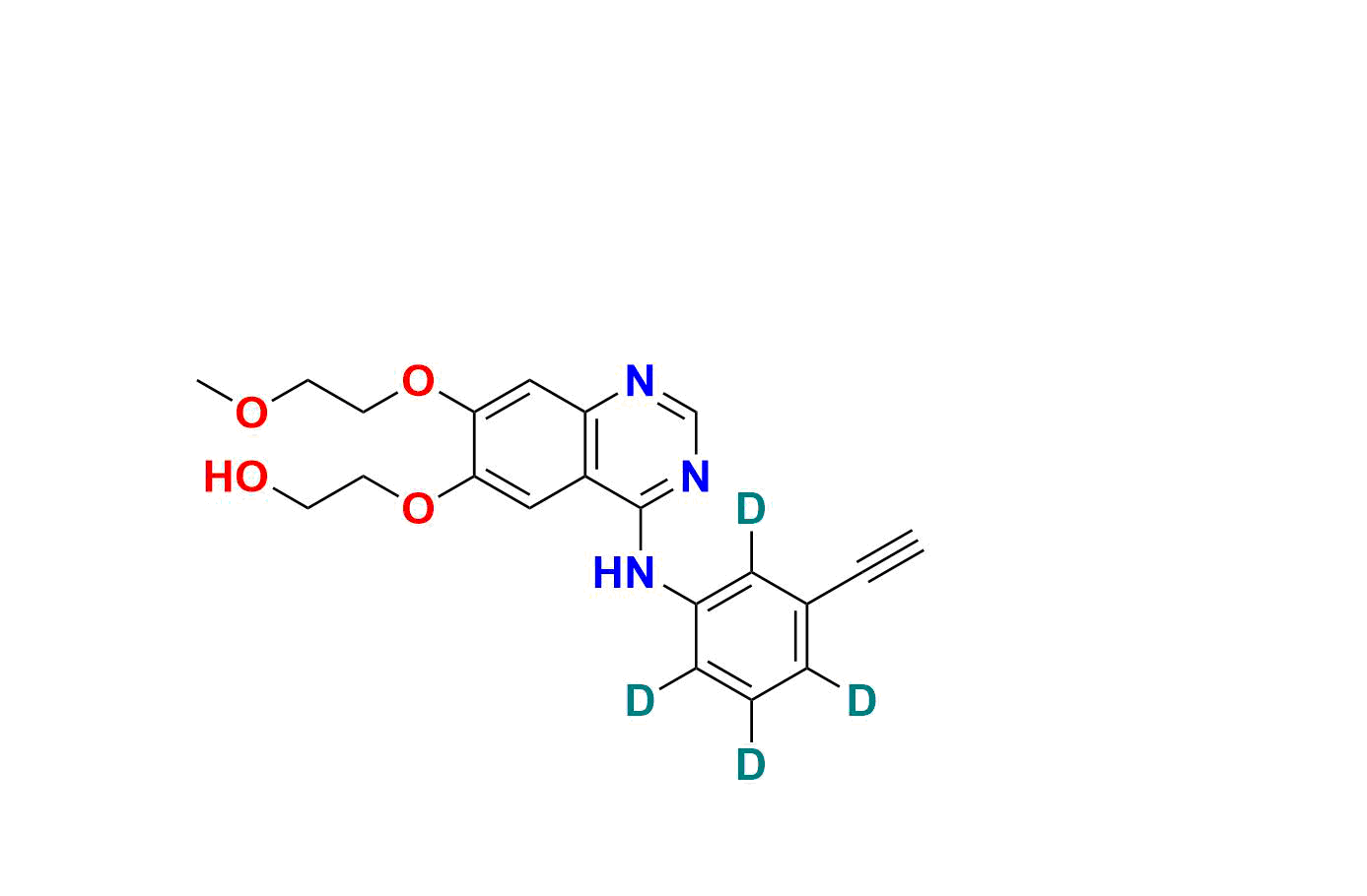 Desmethyl Erlotinib-d4
