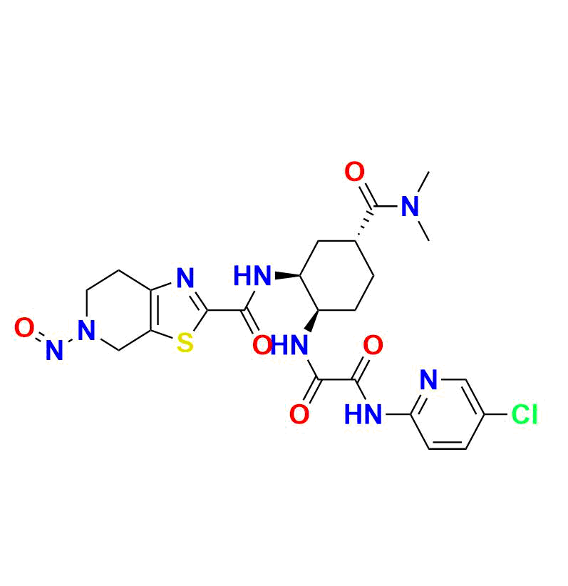 AQ-E002070.png Edoxaben Enantiomer (1R,2S,4R) Isomer Desmethyl N-Nitroso impurity