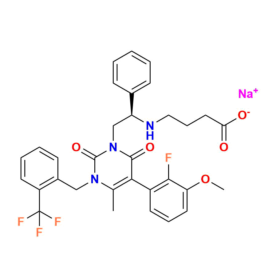 Elagolix 2-Trifluoromethyl Desfluoro Impurity