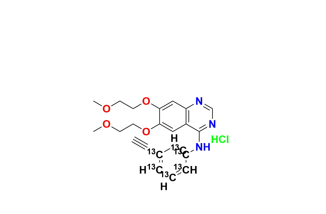 Erlotinib 13C6 Hydrochloride