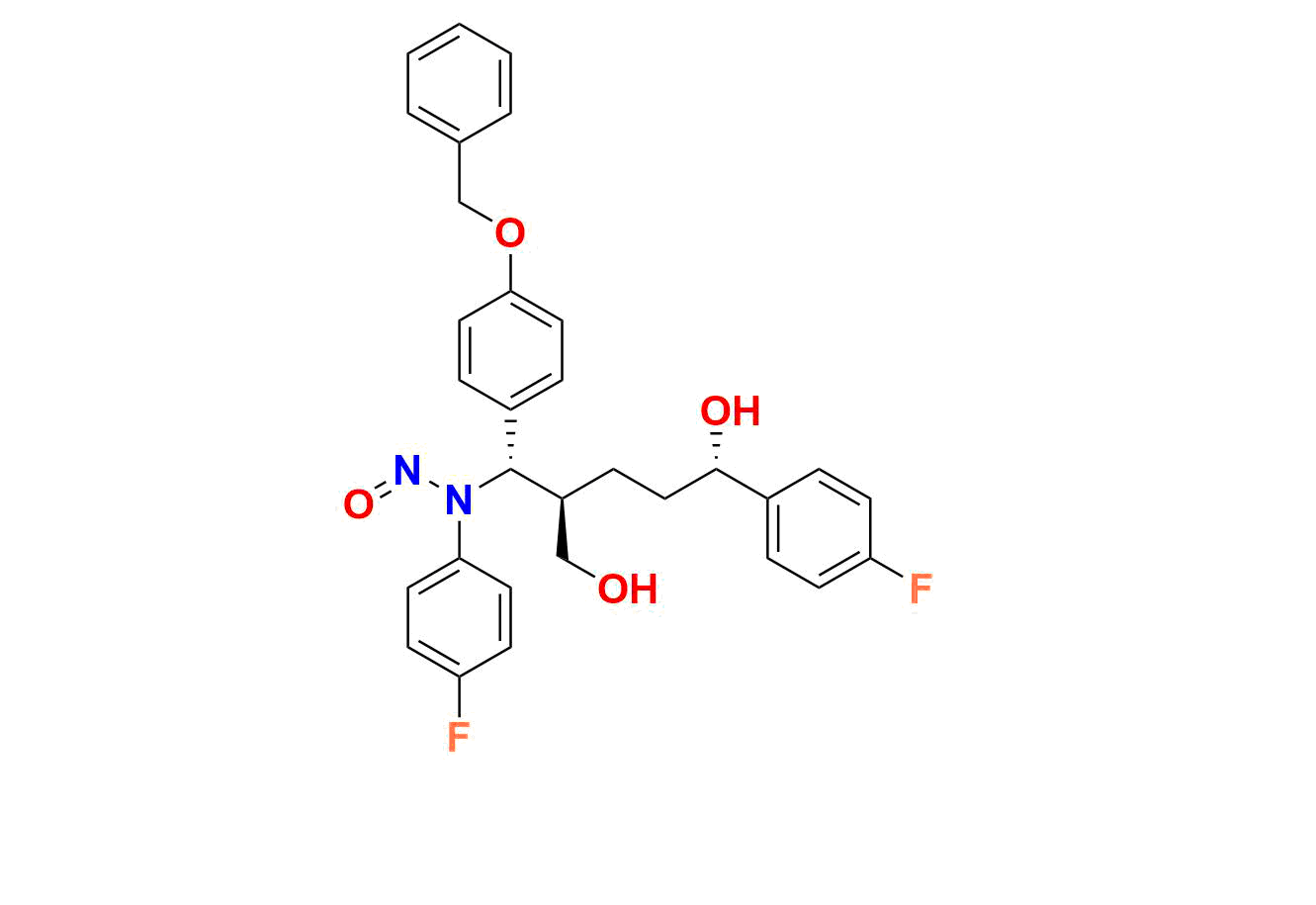 AQ-E007124.png Ezetimibe Benzyl Diol Nitroso Impurity