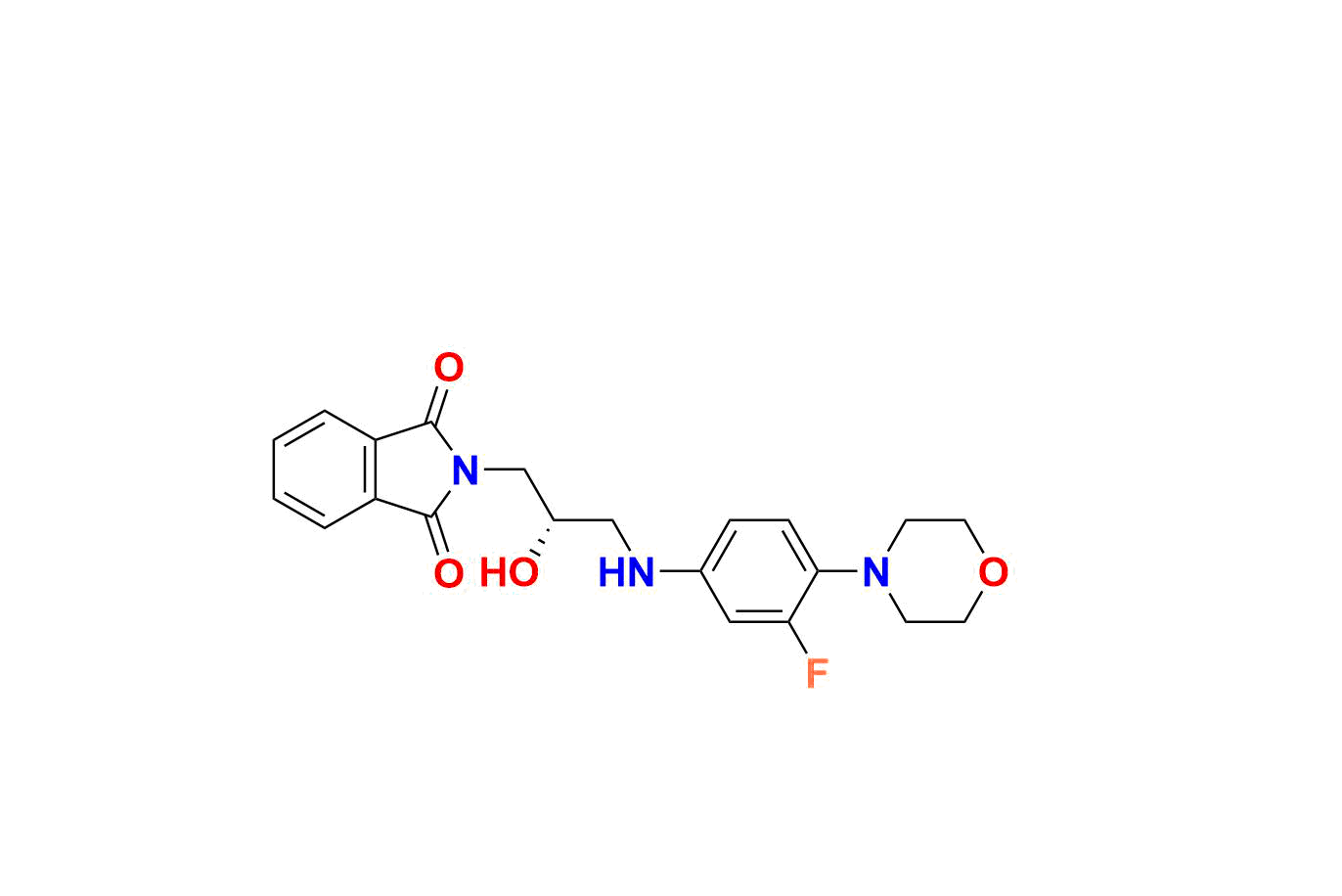 Linezolid Desacetamide Descarbonyl Phthalimide Desfluoro (R)-Isomer