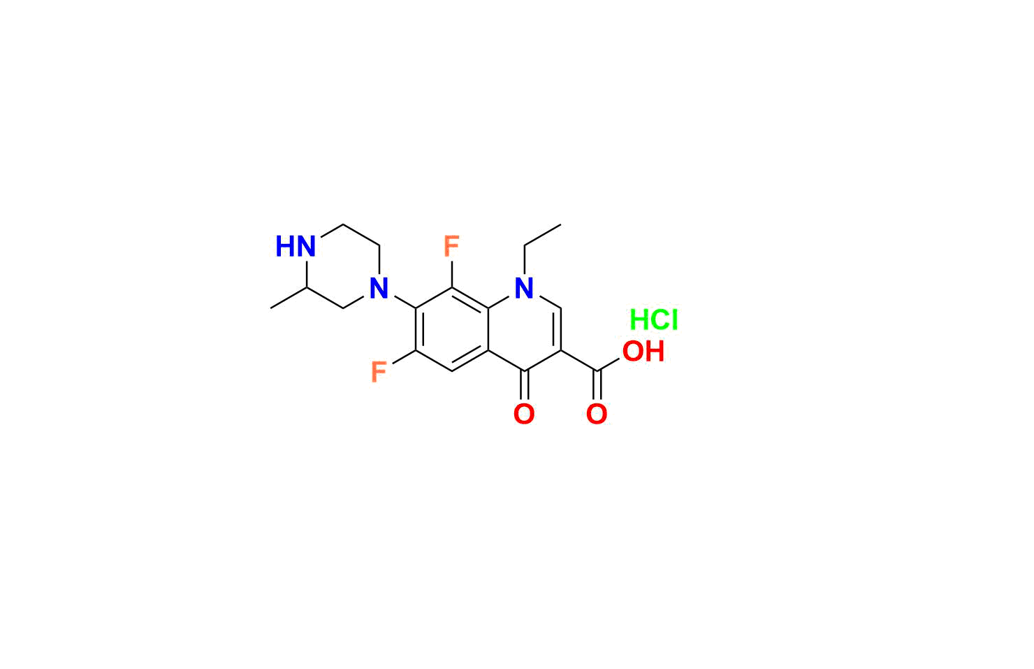Lomefloxacin Hydrochloride