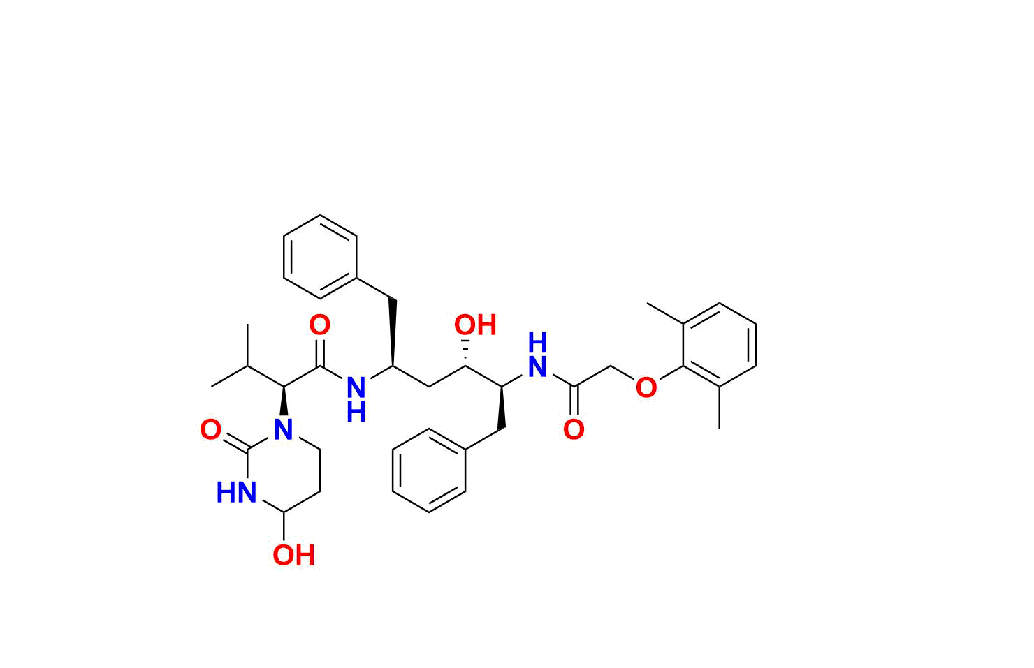 AQ-L006734.png Lopinavir Metabolite M3-M4 (Mixture of Diastereomers)