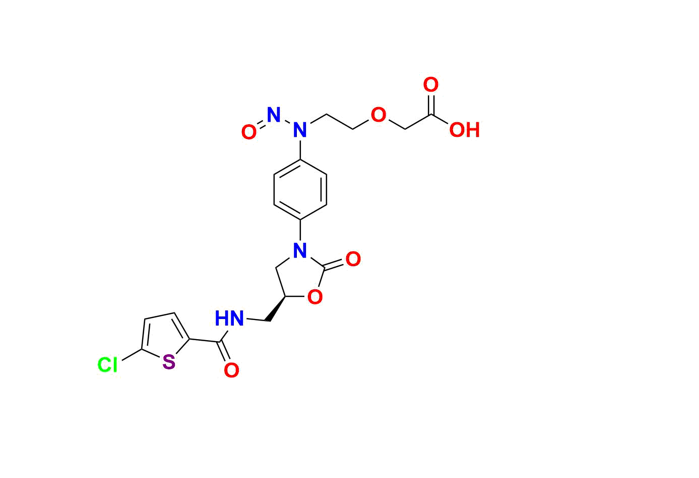 N-Nitroso Rivaroxaban Open-Ring Acid Impurity