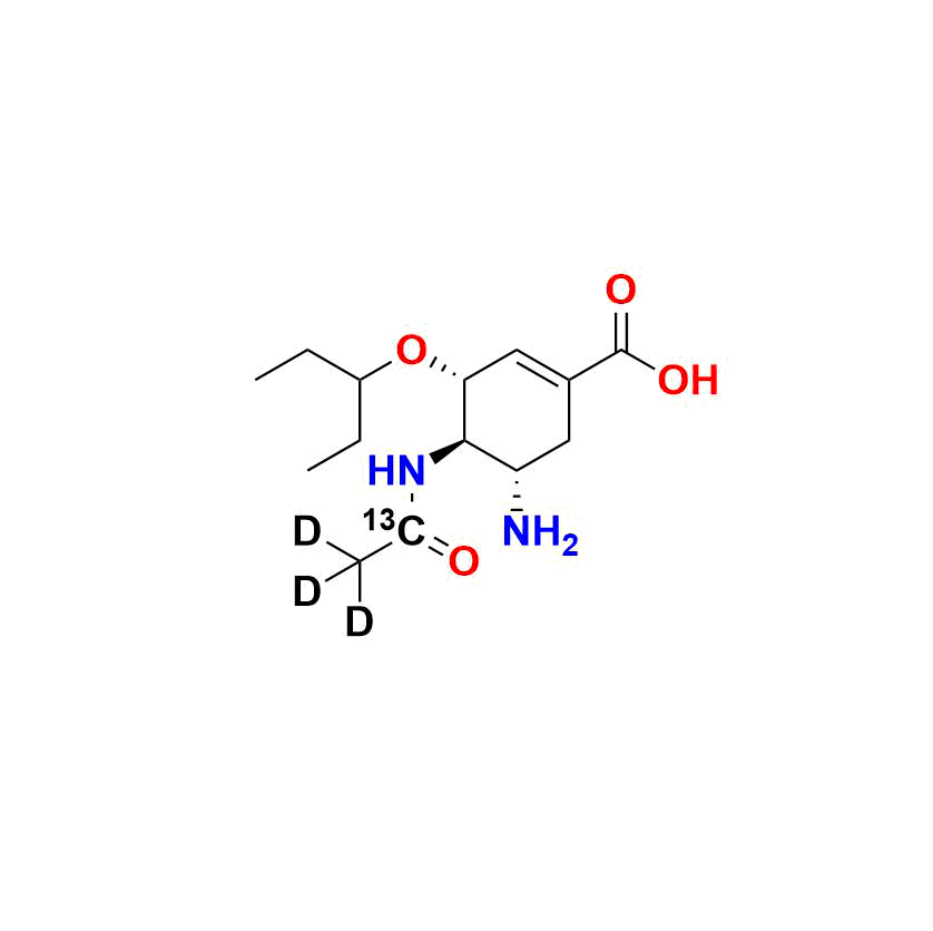Oseltamivir Acid 13C D3