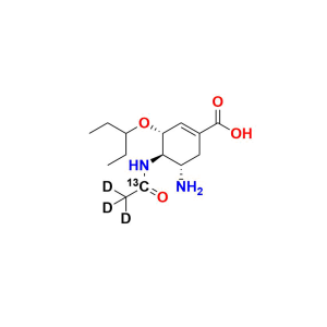Oseltamivir D5 Hydrochloride Oseltamivir Acid 13C D3