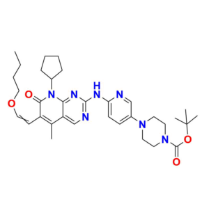 tert-butyl 4-(6-((8-cyclopentyl-5-methyl-7-oxo-6-vinyl-7,8-dihydropyrido[2,3-d]pyrimidin-2-yl)amino)pyridin-3-yl)piperazine-1-carboxylate