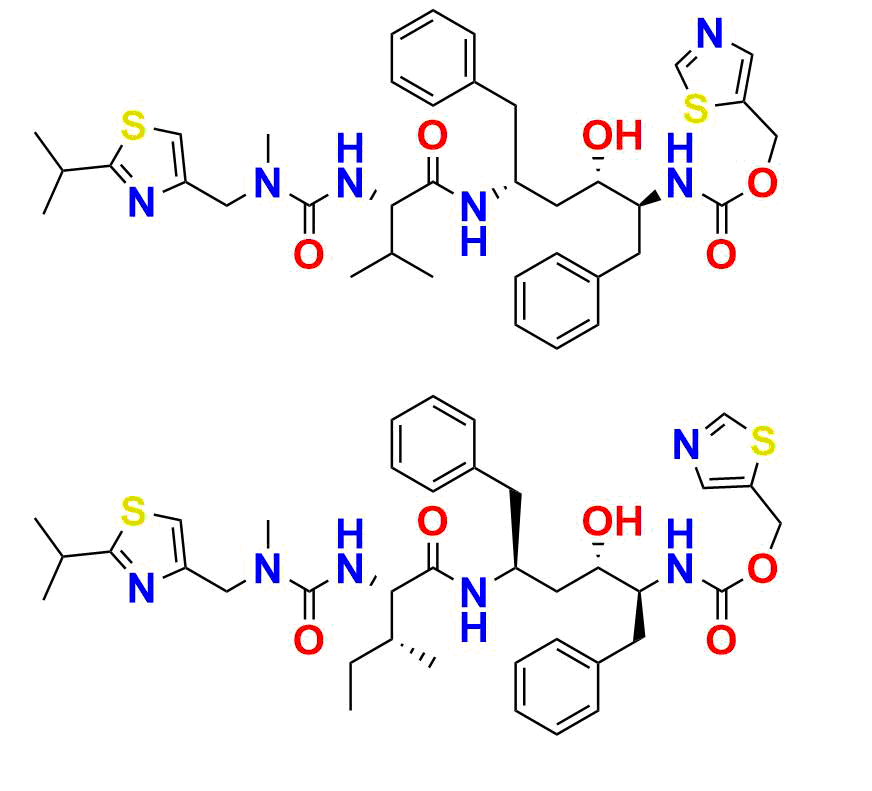 Mixture of Ritonavir Isoleucine Analog & Ritonavir EP Impurity R Mixture of Ritonavir Isoleucine Analog & Ritonavir EP Impurity R