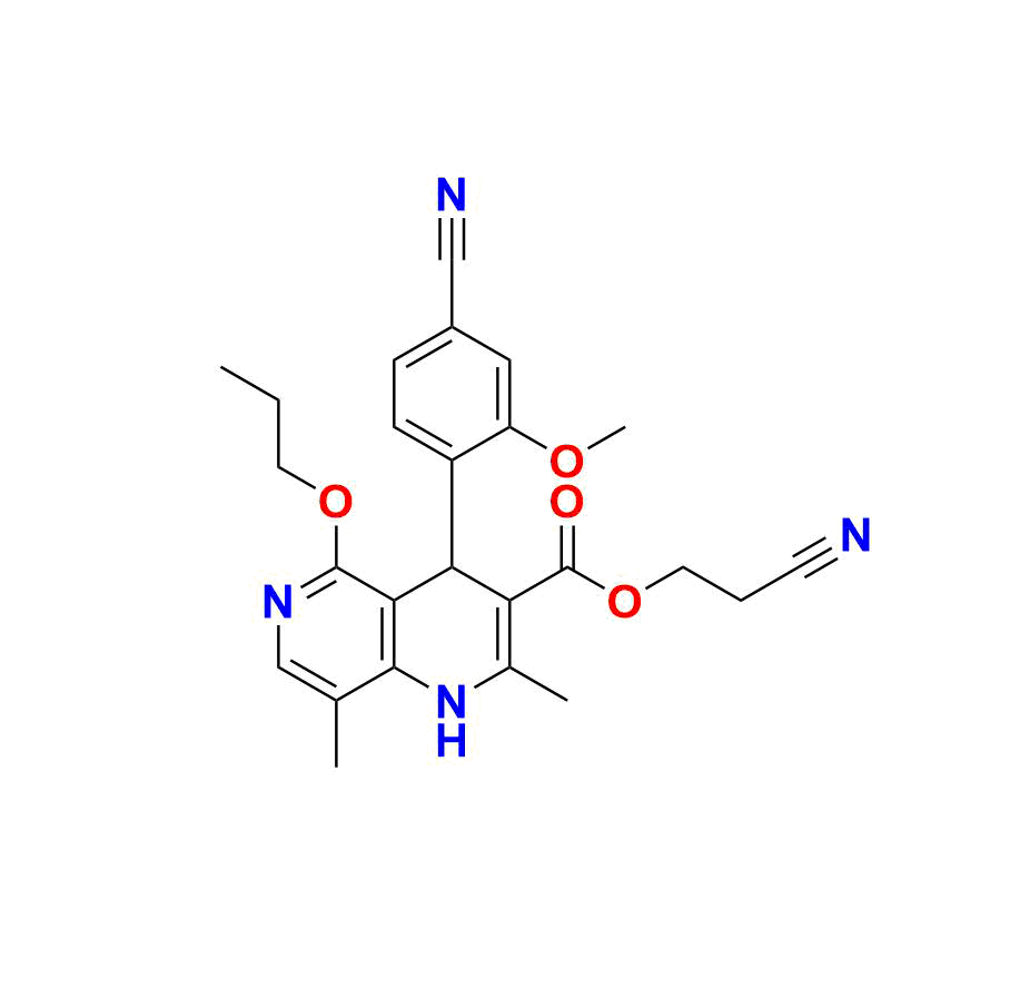 2-cyanoethyl 4-(4-cyano-2-methoxyphenyl)-2,8-dimethyl-5-propoxy-1,4-dihydro-1,6-naphthyridine-3-carboxylate