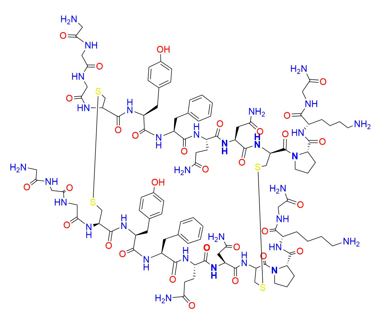 Terlipressin parallel dimer