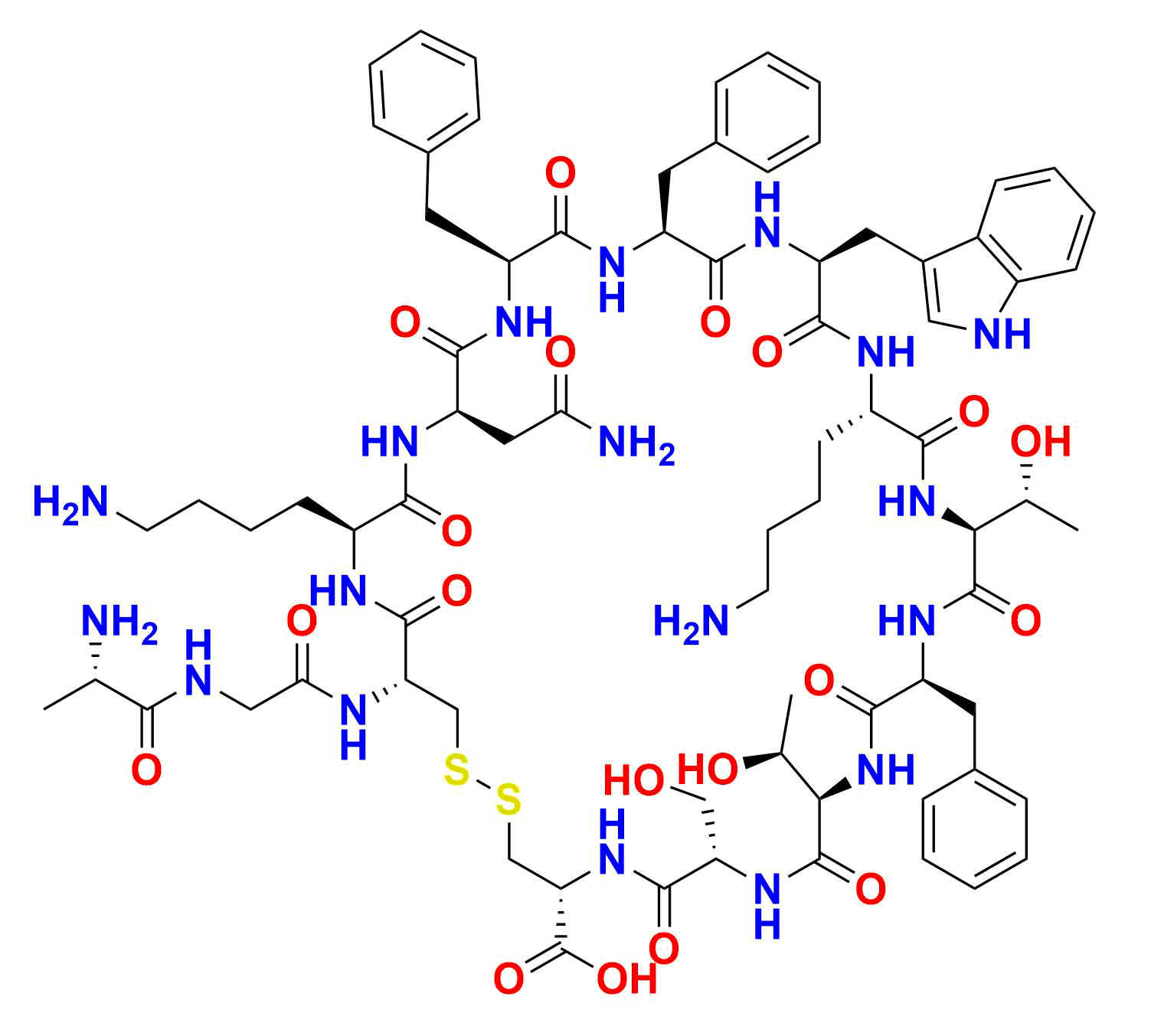 D-Asn(5)-Somatostatin