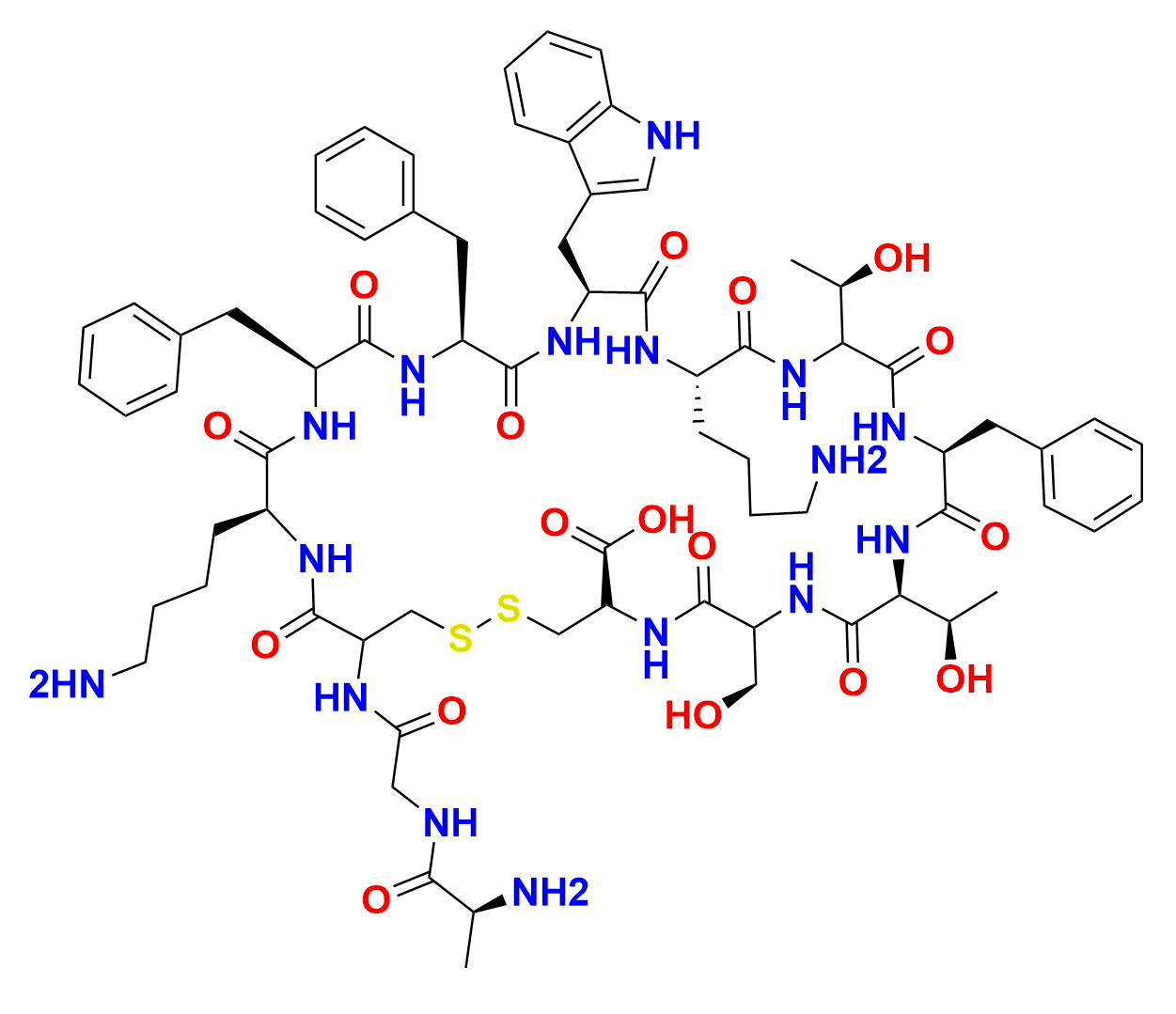 Des-Asn(5)-Somatostatin Des-Asn(5)-Somatostatin