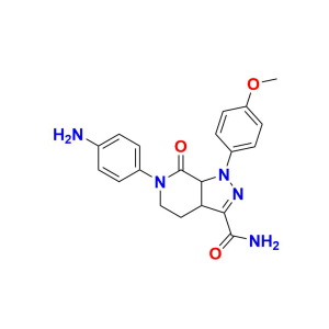 Apixaban Chloro Impurity 6-(4-aminophenyl)-1-(4-methoxyphenyl)-7-oxo-3a,4,5,6,7,7a-hexahydro-1H-pyrazolo[3,4-